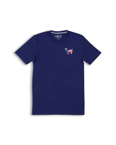 Goat Usa Boys' Chest Logo Graphic Tee - Little Kid, Big Kid In Blue