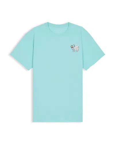 Goat Usa Boys' Chuck Loops Crewneck Tee - Big Kid In Blue