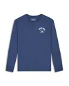 Goat Usa Boys' Mountain Club Long Sleeved Tee - Big Kid In Blue