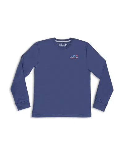 Goat Usa Boys' Mountain Club Lst Long Sleeved Tee - Big Kid In Navy
