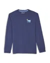 Goat Usa Boys' Og Long Sleeve Graphic Logo Tee - Little Kid, Big Kid In Blue