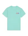 Goat Usa Boys' Surf Club Short Sleeved Tee - Big Kid In Blue