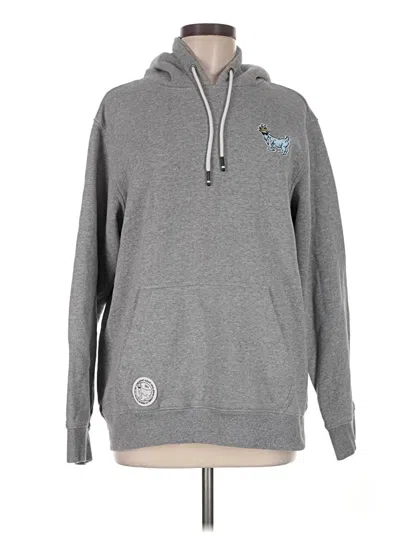 Pre-owned Goat Usa Pullover Hoodie In Gray