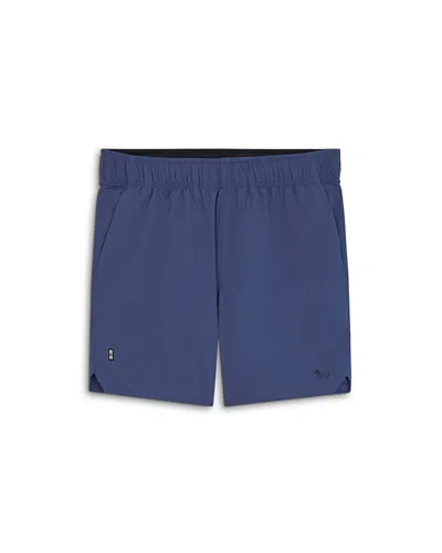 Goat Usa Unisex Athletic Shorts - Big Kid In Blue