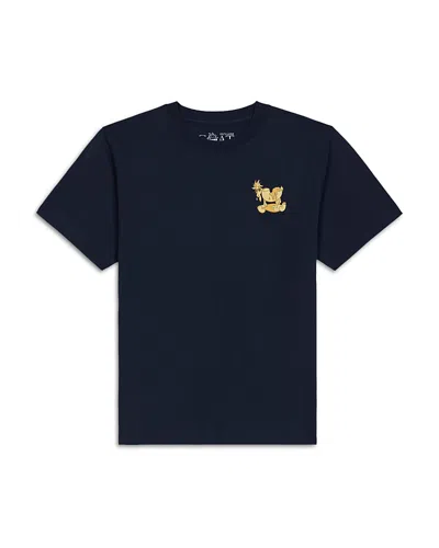 Goat Usa Unisex Chuck Cheesy Short Sleeved Tee - Big Kid In Black