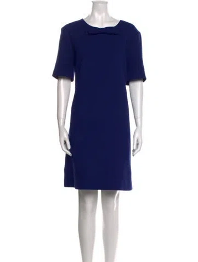 Pre-owned Goat Wool Knee-length Dress In Blue