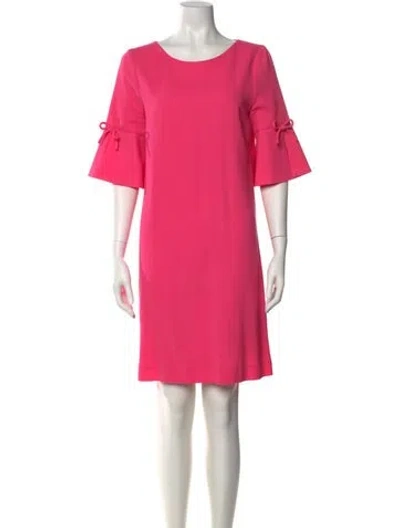 Pre-owned Goat Wool Knee-length Dress In Pink