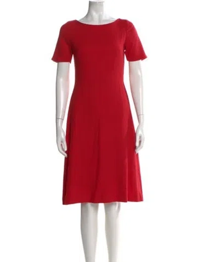 Pre-owned Goat Wool Knee-length Dress In Pink