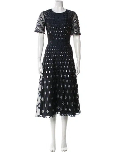 Pre-owned Goat Wool Long Dress In Multi