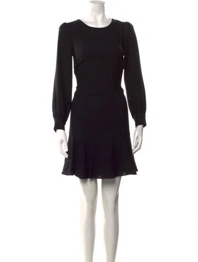 Pre-owned Goat Wool Mini Dress In Black