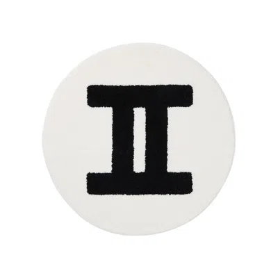 Pre-owned Goat X Gallery 1950 Horoscope Gemini Rug White/black | Men's Size Onesize