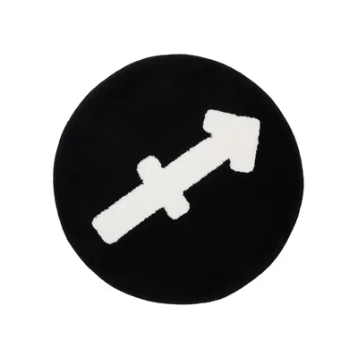 Pre-owned Goat X Gallery 1950 Horoscope Sagittarius Rug Black/white | Men's Size Onesize