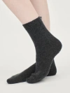 Gobi Cashmere Basic Socks In Charcoal