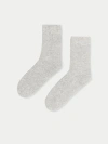 Gobi Cashmere Basic Socks In Dawn Blue