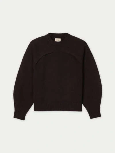 Gobi Cashmere Cashmere Crewneck Twin Set In Brown