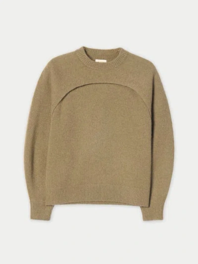 Gobi Cashmere Cashmere Crewneck Twin Set In Green