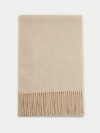 Gobi Cashmere Cashmere Fringed Scarf In Beige