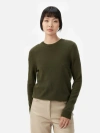Gobi Cashmere Cashmere Hat And Sweater Set In Capulet Olive