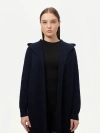 Gobi Cashmere Cashmere Hooded Cardigan In Navy