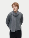 Gobi Cashmere Cashmere Jersey Knit Scarf In Gray