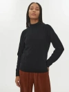 Gobi Cashmere Cashmere Mock Neck Sweater In Black