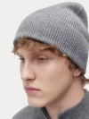 Gobi Cashmere Cashmere Rib Knit Beanie In Gray