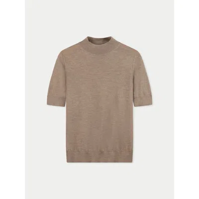 Gobi Cashmere Cashmere Silk Shirt With High Neck