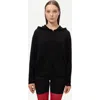 Gobi Cashmere Cashmere Zip Up Hoodie In Black