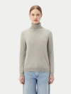 Gobi Cashmere Classic Turtle Neck In Dawn Blue