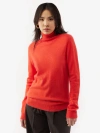 Gobi Cashmere Classic Turtle Neck In Fiesta