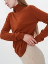 Gobi Cashmere Classic Turtle Neck In Sugar Almond