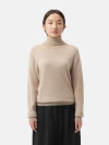 Gobi Cashmere Classic Turtle Neck In Warm Grey