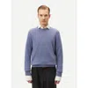 Gobi Cashmere Crew Neck Sweater In Blue