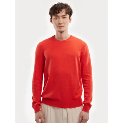 Gobi Cashmere Crew Neck Sweater In Fiesta