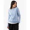 Gobi Cashmere Crew Neck Sweater In Light Blue