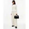 Gobi Cashmere Crew Neck Sweater In Marshmallow
