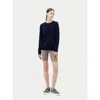 Gobi Cashmere Crew Neck Sweater In Navy