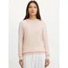 Gobi Cashmere Crew Neck Sweater In Rosewater