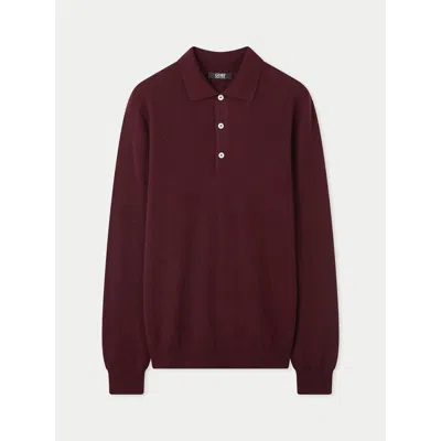 Gobi Cashmere Essential Cashmere Polo Sweater In Black
