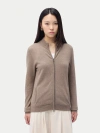 Gobi Cashmere Full-zip Cashmere Cardigan In Brown