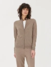 Gobi Cashmere Full-zip Cashmere Cardigan In Taupe