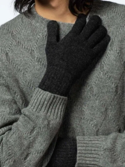 Gobi Cashmere Gloves In Charcoal