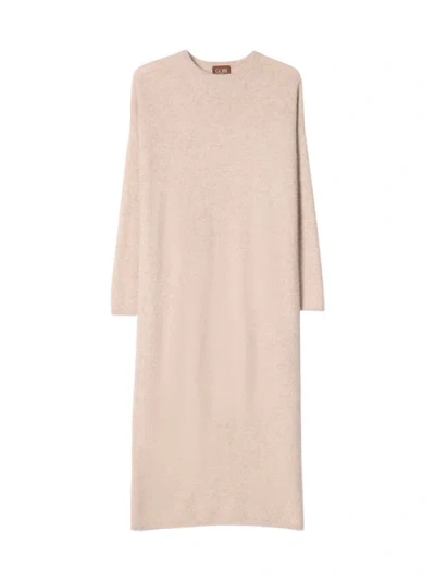 Gobi Cashmere Long Cashmere Sweater Dress In Gray