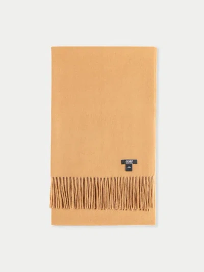 Gobi Cashmere Oversized Cashmere Woven Scarf In Brown