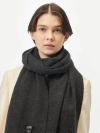 Gobi Cashmere Oversized Cashmere Woven Scarf In Charcoal