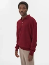 Gobi Cashmere Polo Neck Sweater In Bordeaux