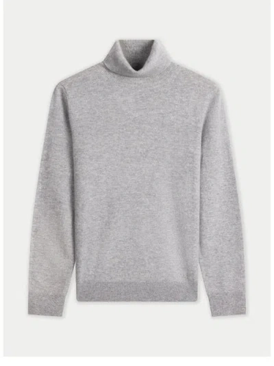 Gobi Cashmere Timeless Cashmere Turtleneck Sweater In Gray