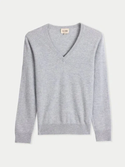Gobi Cashmere Timeless Cashmere V-neck Sweater In Multi