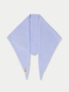 Gobi Cashmere Triangular Cashmere Scarf In Blue