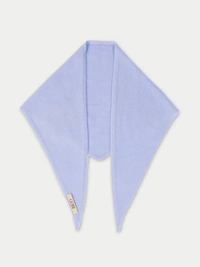 Gobi Cashmere Triangular Cashmere Scarf In Blue